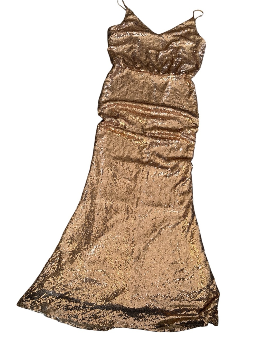 City Triangles Sequin Slip Dress in Rose